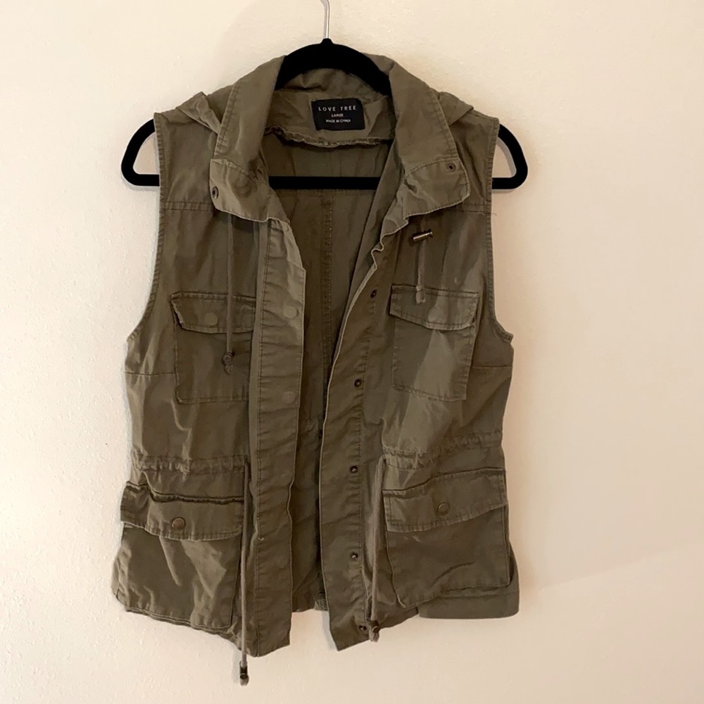Olive Green Utility Vest